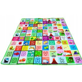    GRANDE TAPPETINO EDUCATIVO IN SCHIUMA DOPPIO LATO alfabeto 200x180 cm