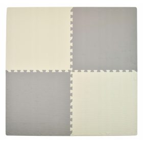  Tappetino educativo Humbi 62x62 4 pezzi, grigio
