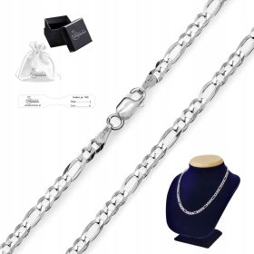    Catena da uomo in tessuto d'argento FIGARO Argento pr. 925 Regalo | 55 cm x 2 mm