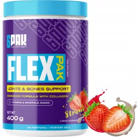   6PAK Nutrition FLEX PAK - Integratore per il Supporto del Sistema Muscolo-Scheletrico, 400g