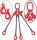 CATENA SINGOLA 4C 2.36T 1M LINK GANCI SICURI