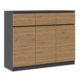  Cassettiera TopEshop 3D3S 120 x 40 x 97 cm antracite opaco