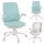  Sedia da scrivania Grospol Easy Bianca, sfumature di verde