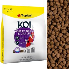    Mangime per pesci tropicali 45387 Koi germe di grano e aglio 1,5 kg