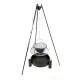  Treppiede con calderone smaltato 14L + camino 50cm