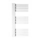  Radiatore da bagno ad acqua Szkarłat 412 W 400 x 800 mm bianco