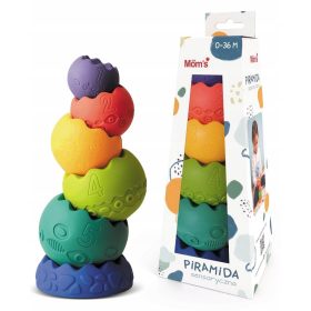  Piramide sensoriale pastello Hencz Toys 26 cm