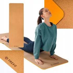  Tappetino yoga TPE in sughero TREXO 6 mm