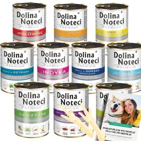   DOLINA NOTECI Cibo umido premium per cani Mix 400G X 10 PZ + EBOOK CANE