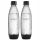  Set bottiglia gasatore SodaStream Fuse, nero, 1 l, 2 pz.