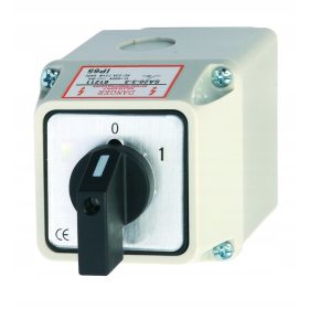 INTERRUTTORE A CAMMA 20A 0-1 3F IN CUSTODIA IP65