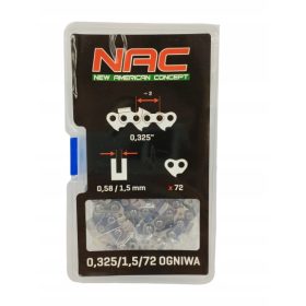  Catena per sega NAC 45 cm 18" 325/1,5 mm 72 maglie