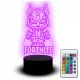  Gadget per incisione 3D con statuetta a luce notturna a LED per il gioco di figure dei giocatori Fortnite
