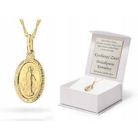  CATENA D'ORO 585 e MEDAGLIA della Madonna dei Miracoli