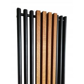  Radiatore TSL 480x1600 alette 50 mm NERO