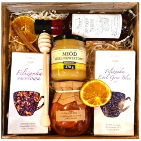  CESTINO REGALO REGALO DI TÈ, LIMONE E MIELE