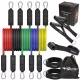  SET DI 5 FASCE DI RESISTENZA PER FASCE DI ALLENAMENTO ESERCIZI FITNESS IN GOMMA DI ALTA QUALITÀ