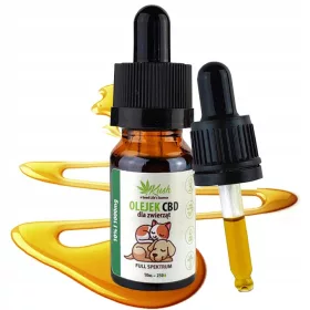    Olio di canapa CBD Kush al 10% per cani e gatti, spettro completo RAW 10 ml
