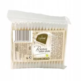    MATTES Lybar Bambù Bastoncini di cotone naturale Bastoncini di bambù Confezione 3x da 100 pezzi