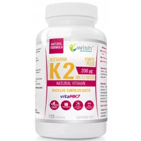  Vitamina K2 Forte Plus - 120 capsule, altamente assorbibile, 100% naturale