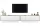  Porta TV industriale Loft, Cassettiera Bianco MAT 300