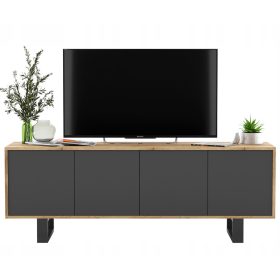  Mobile TV Loft, grafite MAT, cassettiera TV Loft, 150 cm