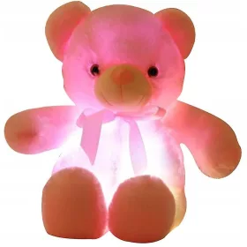    Peluche luminoso orsacchiotto LED soffice mascotte di peluche
