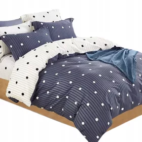   Set Lenzuola e Federe 100% Cotone Naturale, Doppio Strato 160x200 cm
