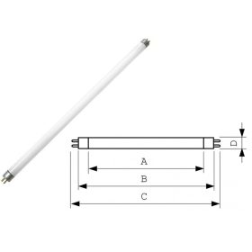    Lampada fluorescente BL T8 F 15W per lampade insetticide 45cm