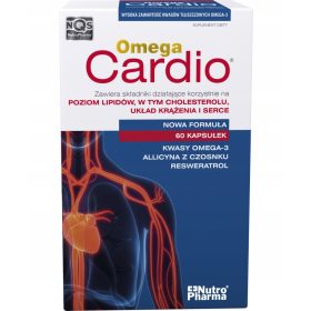  Omega Cardio 60 capsule - Supporto Cardiovascolare con Omega 3, Aglio e Resveratrolo