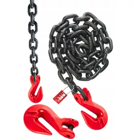   CATENA CARROZZERIA 1,5 m Ø10 + GANCIO 63kN TELAIO Omologazione CE