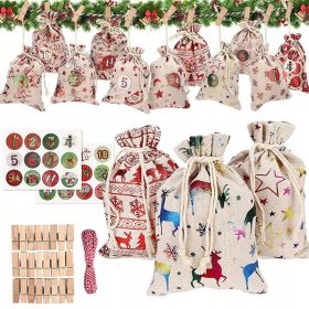    Adesivi appesi per borse calendario dell'Avvento fai-da-te