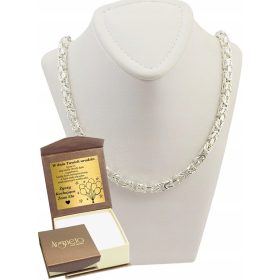    Catena da uomo in argento Royal Weave da 4,00 mm piena di diamanti 925