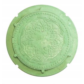 Copertura per fossa settica Round Garden – polimero verde
