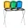 Rack di raccolta differenziata Supporto per sacchi per raccolta differenziata 120 L 3 x 120 l