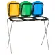 Rack di raccolta differenziata Supporto per sacchi per raccolta differenziata 120 L 3 x 120 l