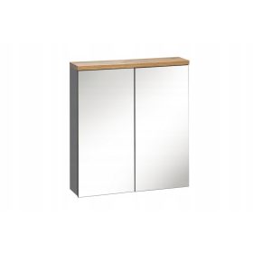  Mobile da bagno con specchio Bali 60 cm Grigio