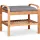  Divanetto imbottito con contenitore Halmar 60 x 50 x 33 cm tonalità di grigio