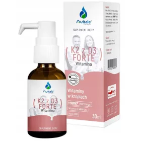   Avitale Vitamina K2 con D3 FORTE in Gocce, 100% Naturale, 600 Dosi, 30ml
