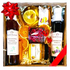  CESTINO REGALO cioccolato sciroppo marmellata tè miele