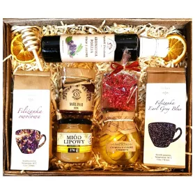    CESTINO REGALO SCIROPPO DI FRUTTA CON SCIROPPO DI ERBE CONFIG