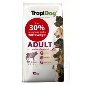  TropiDog cibo secco per carne di manzo 12 kg