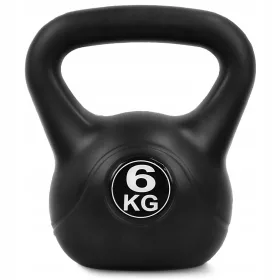  Kettlebell 4FIZJO 6 kg nero