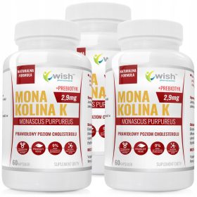   Monakolina K da Riso Rosso Fermentato - Integratore per il Controllo del Colesterolo - WISH Pharmaceutical®
