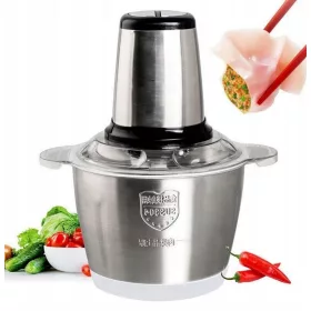    MACINAPIETE ELETTRICO MISCELATORE DI CARNE 2L 850 W argento/grigio