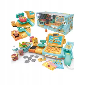    WOOPIE Registratore di cassa per bambini con scanner, bilancia e microfono