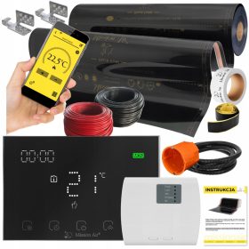    Mission Air SET Tappetino Riscaldante in Lamina INFRAROSSI 100cm I 4m² 160W/m² PTC