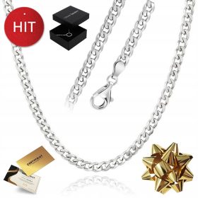    COLLANA DA UOMO IN ARGENTO, CATENA PANCERKA, 925, REGALO PER IL PAPÀ DEL FIDANZATO