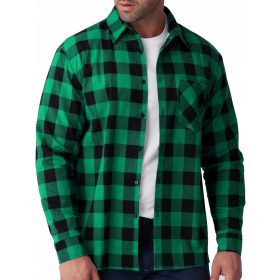   Camicia da lavoro in flanella, cotone polacco, controllo sanitario e di sicurezza