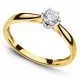  ANELLO DI FIDANZAMENTO IN ORO CON ZIRCONI 8K R.7-24
